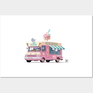 Classic Ice-Cream Van Posters and Art